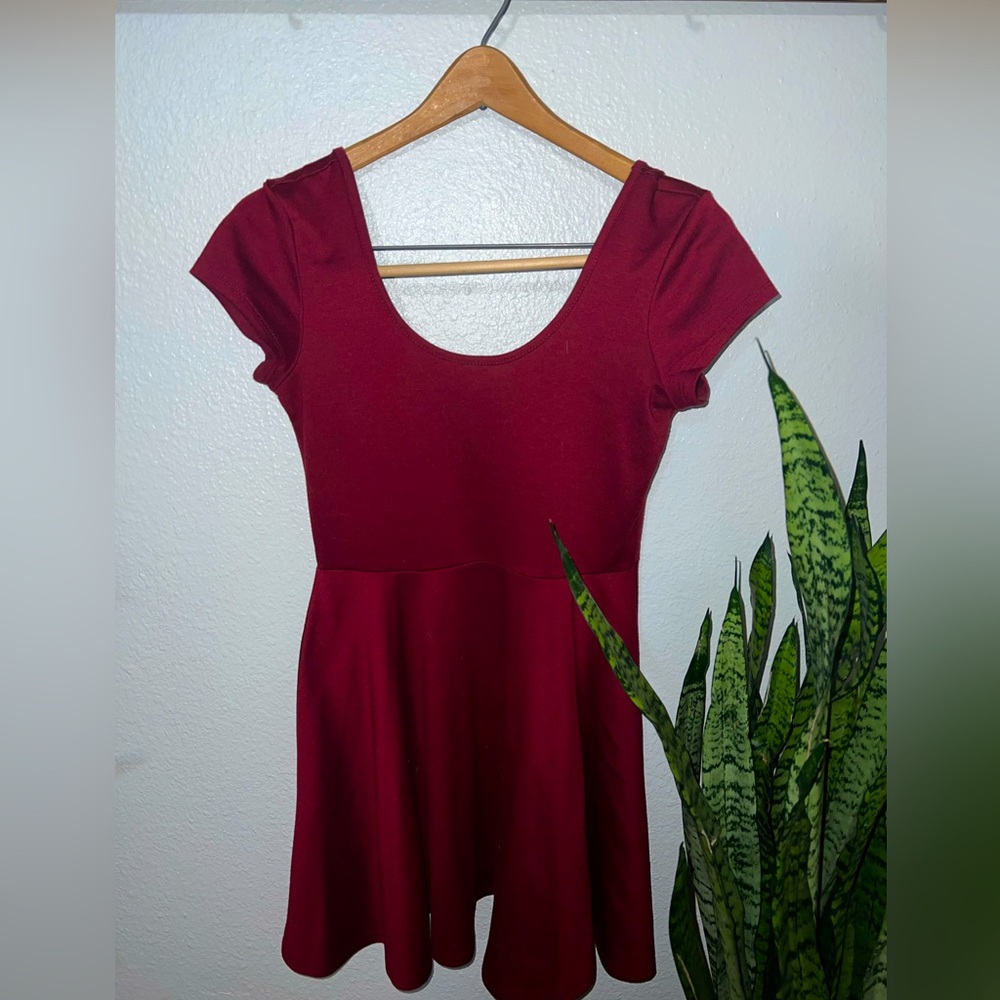 Deep Red Dress